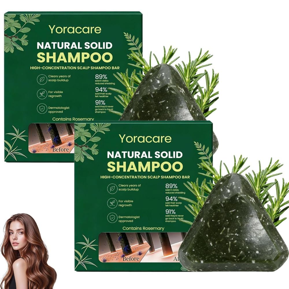 Hair Care Korean - شامبو صلب طبيعي لطيف بالروزماري والأحماض