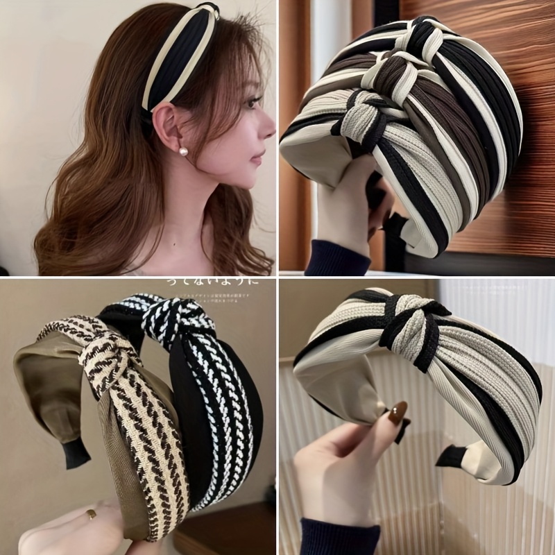 Detangling Wide Comb - 1 قطعة عصابة رأس فاخرة مزينة