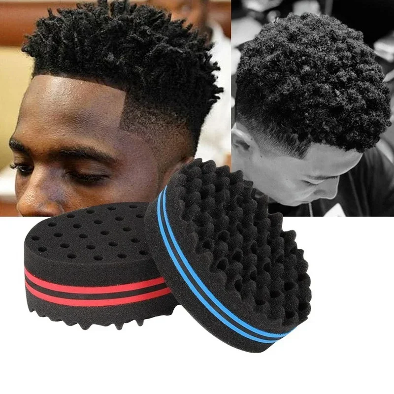 Twist Sponge Coil - فرشاة شعر بيضاوية مزدوجة الجوانب سحرية