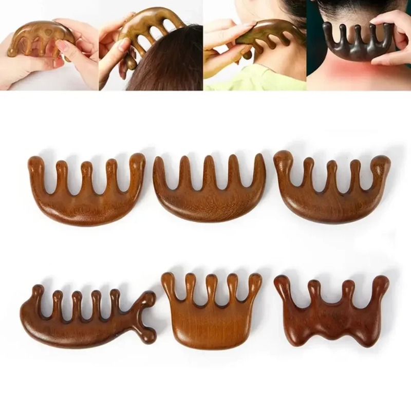 مشط تدليك غوا شا واسع الأسنان  - مراجعة Detangling Wide Comb وسعره