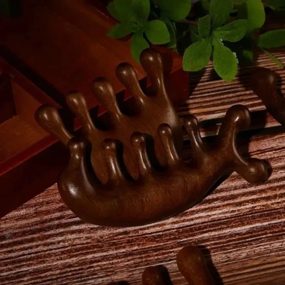 مشط تدليك خشبي للرأس والوجه وف - مراجعة Detangling Wide Comb وسعره
