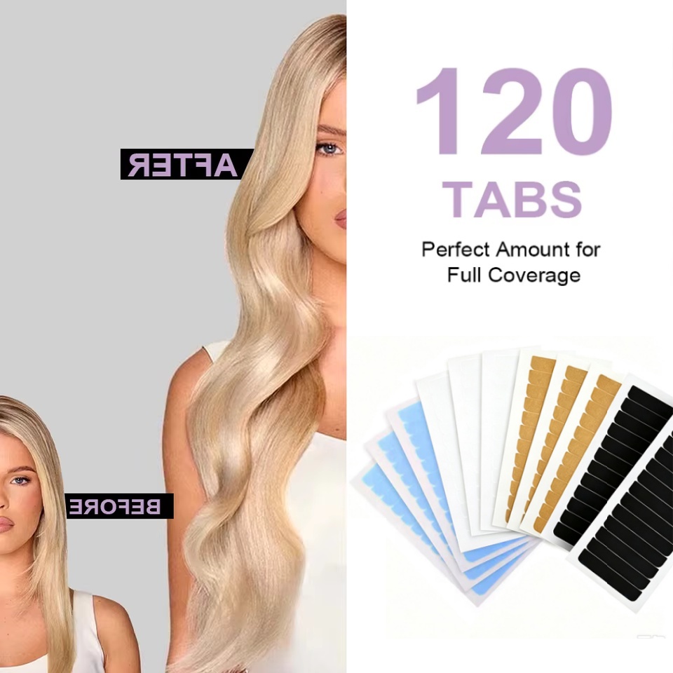 شريط لاصق مزدوج الجوانب لتمديد - مراجعة Hair Extension Tape In وسعره
