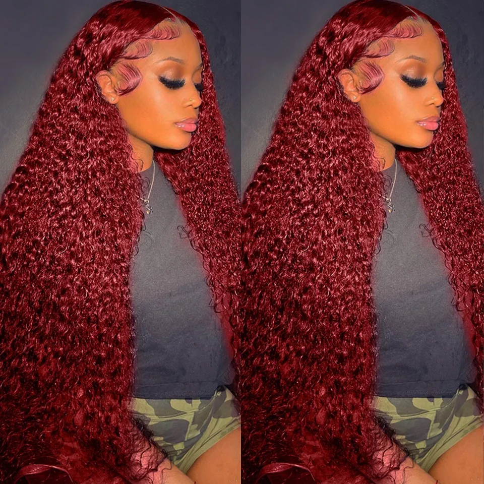 شعر مستعار بشري مموج عميق بلون - مراجعة Lace Front Wig وسعره