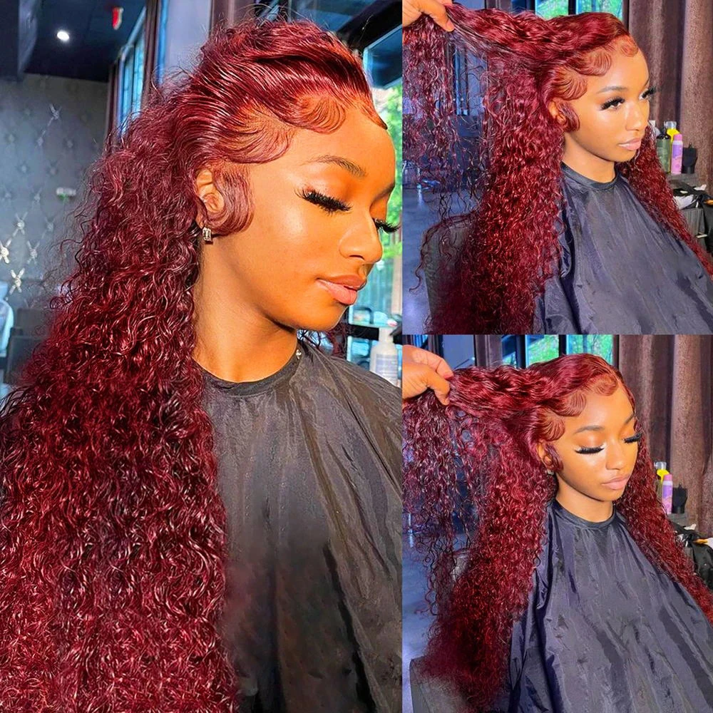 شعر مستعار بشري مموج عميق بلون - مراجعة Lace Front Wig وسعره