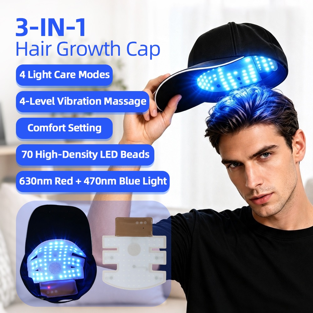 قبعة نمو الشعر بالضوء الأحمر 6 - مراجعة Hair Care Nutrition وسعره