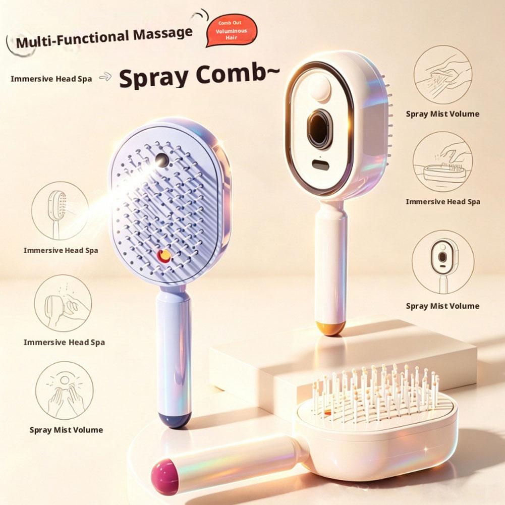 مجموعة مشط رش كهربائي مع تدليك - مراجعة Hair Care Is Self Care وسعره