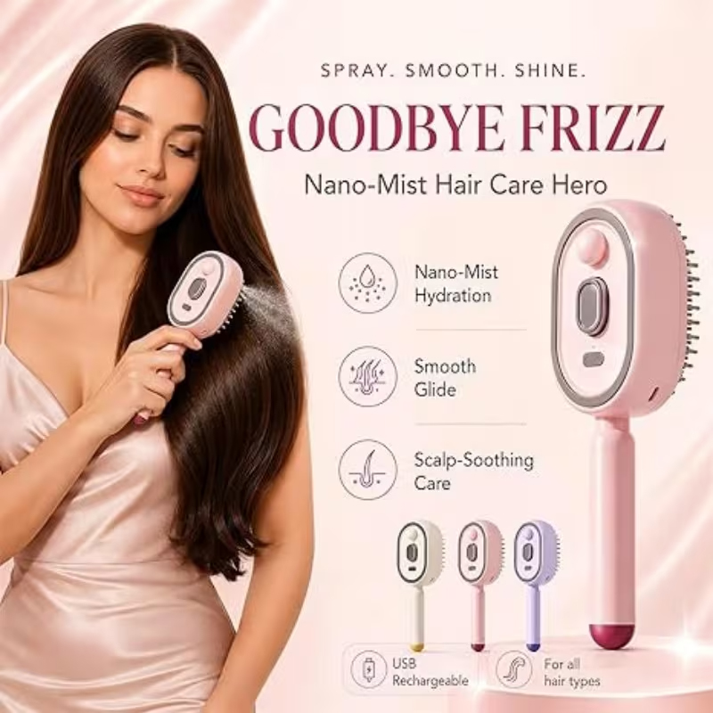 مشط تدليك كهربائي بالهواء المض - مراجعة Hair Care Is Self Care وسعره