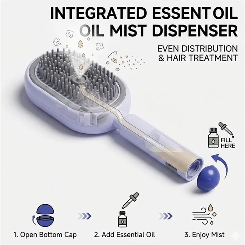 مشط كهربائي للعناية بالشعر مع  - مراجعة Hair Care Is Self Care وسعره