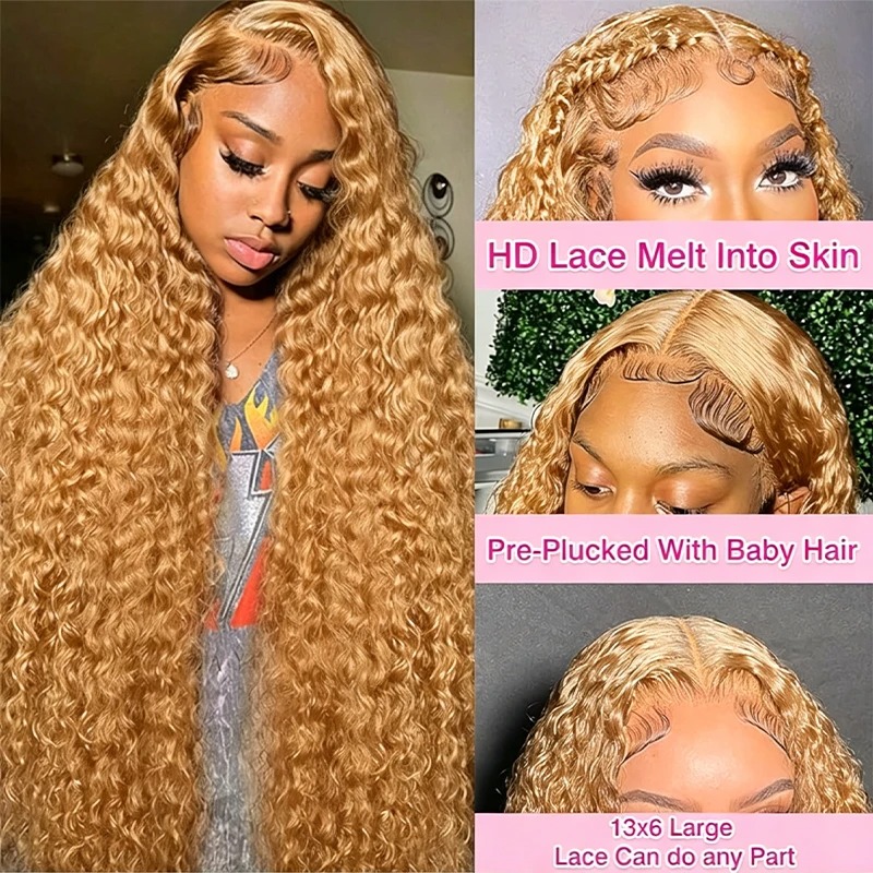 34 38 بوصة العسل شعر مستعار أش - مراجعة Lace Front Wig وسعره