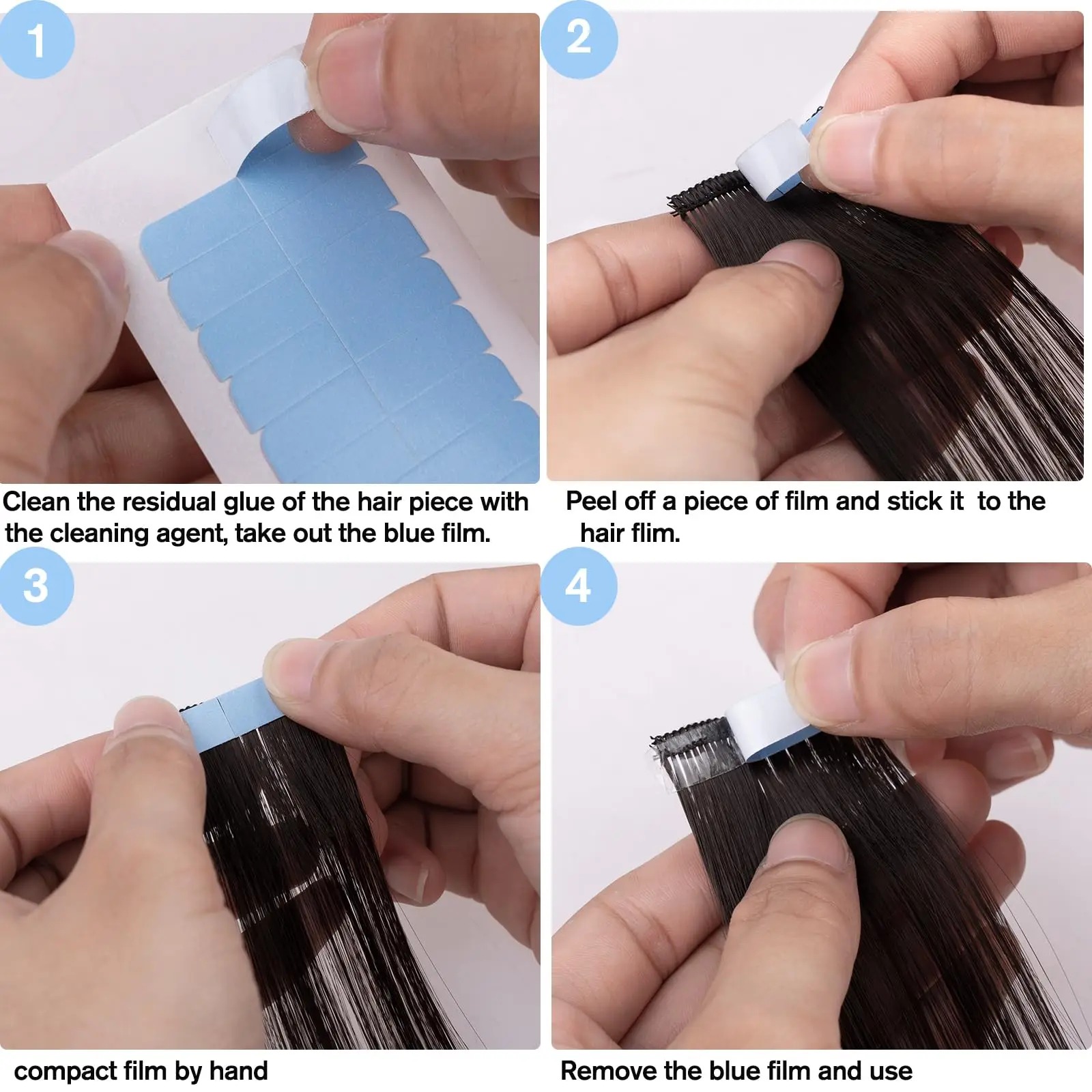 شريط لاصق مزدوج الجوانب لتركيب - مراجعة Hair Extension Tape In وسعره