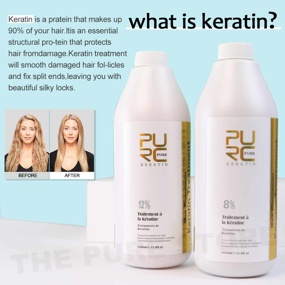 علاج تنعيم الكيراتين Purc ، إز - مراجعة Hair Care Nutrition وسعره