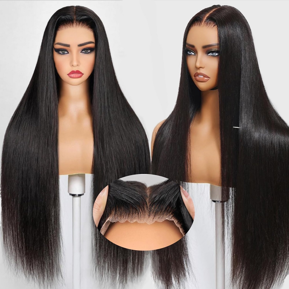 باروكة شعر طبيعي مستقيم بدون غ - مراجعة Lace Front Wig وسعره