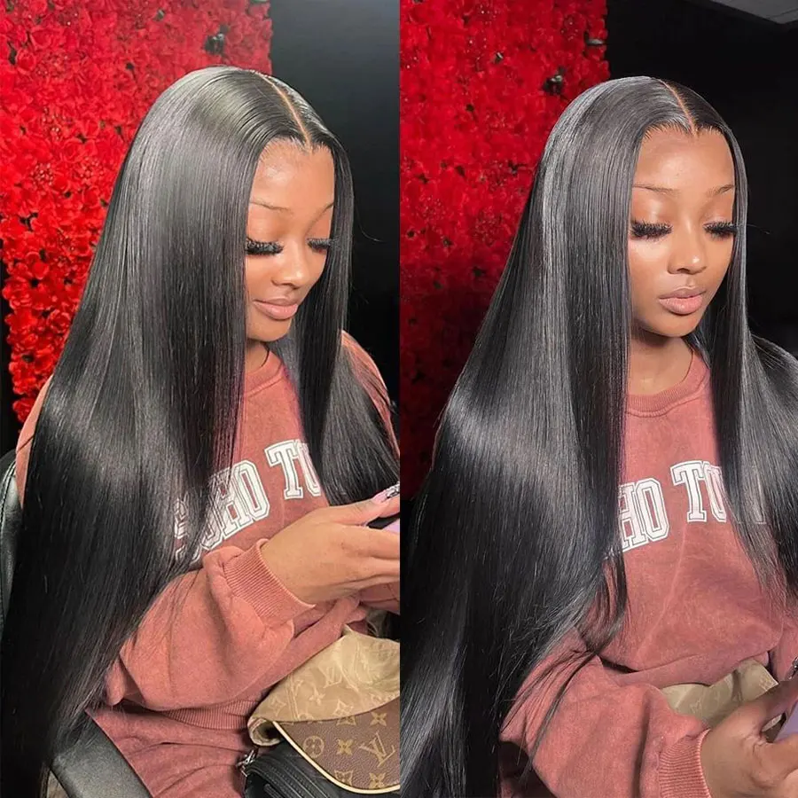 باروكة شعر طبيعي مستقيم بدون غ - مراجعة Lace Front Wig وسعره
