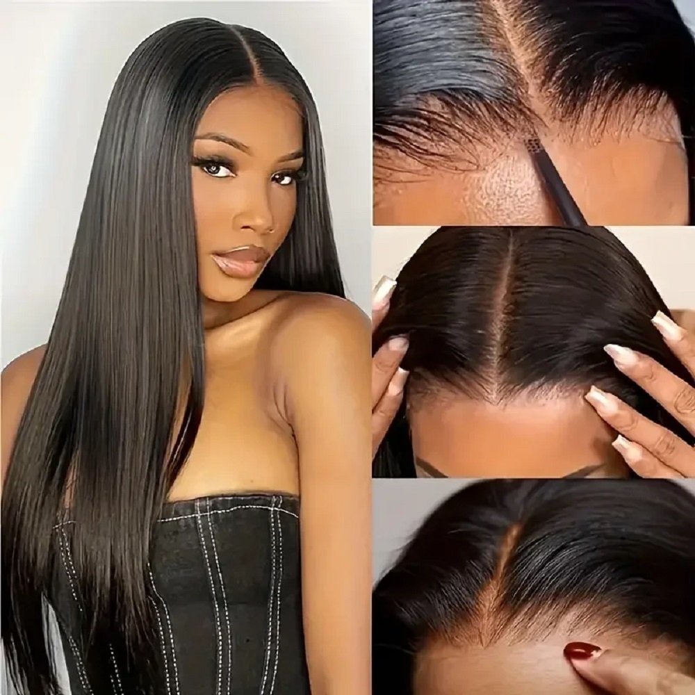 باروكة شعر طبيعي مستقيم بدون غ - مراجعة Lace Front Wig وسعره