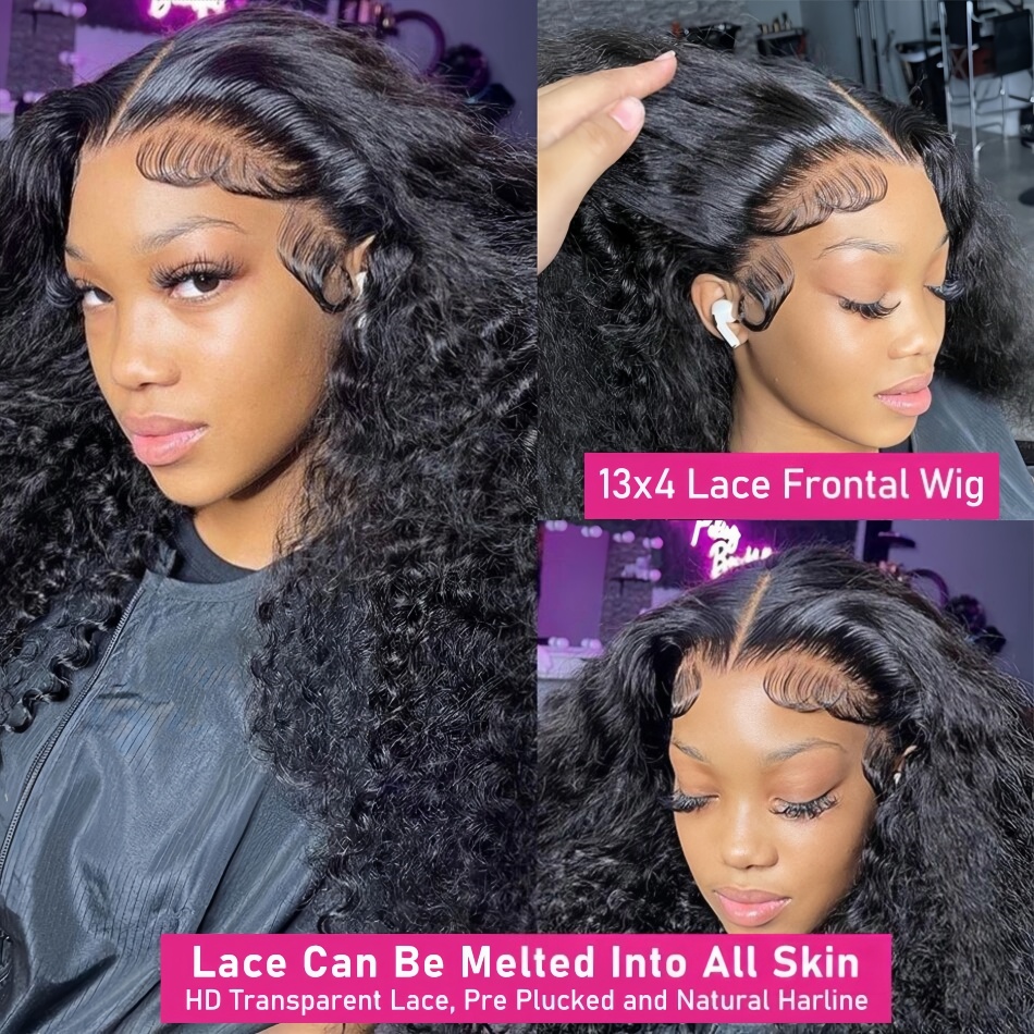 باروكة شعر بشري مجعد 360 درجة، - مراجعة Lace Front Wig وسعره